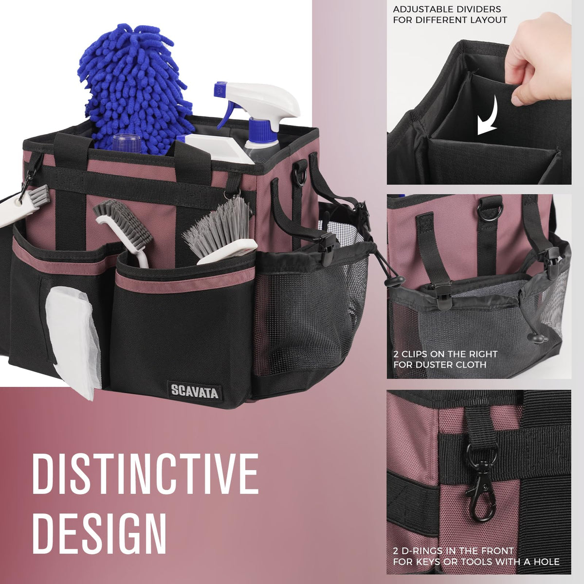 SCAVATA with 900D water-resistant fabric for durable, long-lasting use.