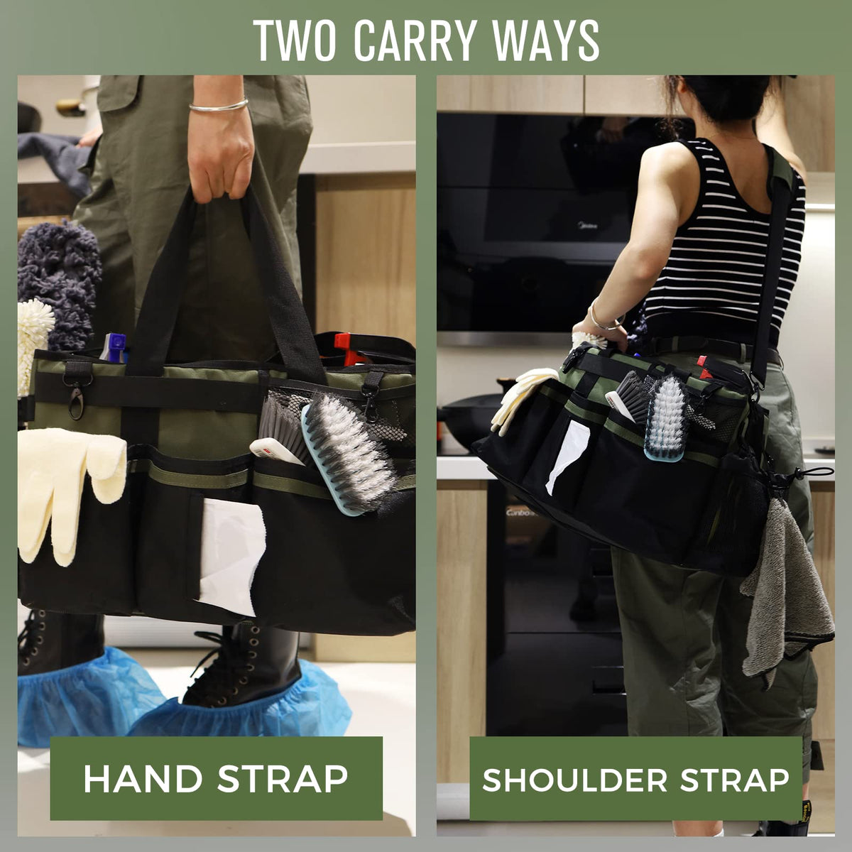 SCAVATA water-resistant 900D fabric protects contents from spills and moisture