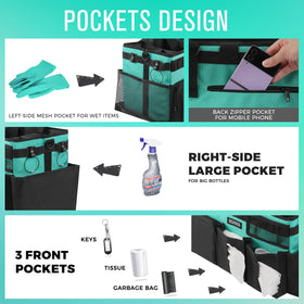 SCAVATA Wearable Caddy adjustable shoulder strap enables comfortable hands-free cleaning.