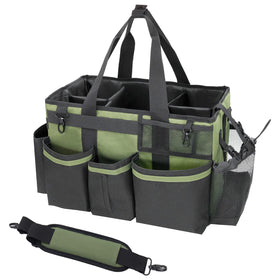 SCAVATA wearable cleaning caddy with handle for easy kitchen and car organization