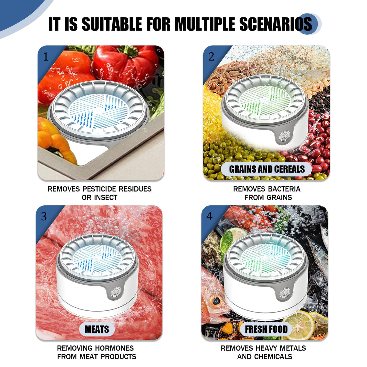 scbestuygo compact purifier for kitchen or outdoor use helps refresh fresh ingredients.
