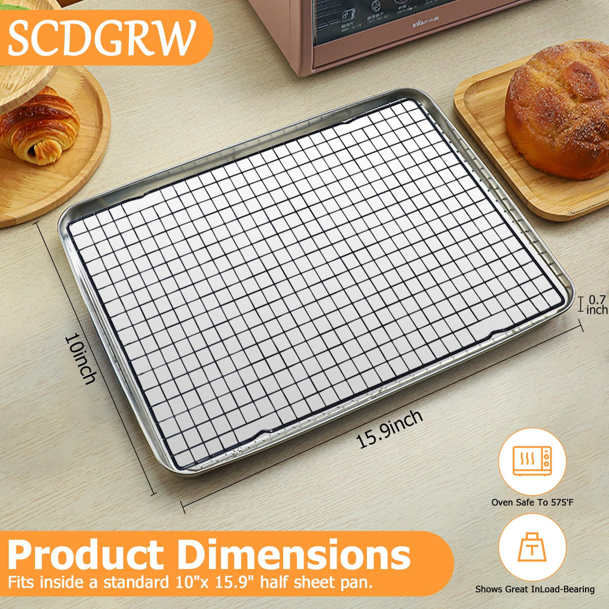 SCDGRW 1-inch elevated rack design improving airflow
