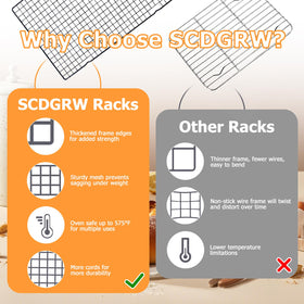 SCDGRW dishwasher-safe cooling rack for easy cleaning