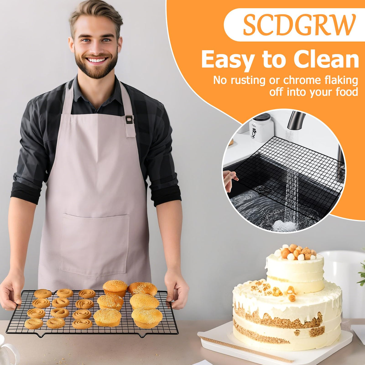 SCDGRW five-pack racks enabling batch cooking