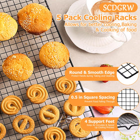 SCDGRW wire rack in use for oven cooling and crisping