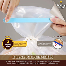 SCENGCLOS brining bag 125-micron thick material resists tears
