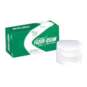 The Schlueter disks pack200 USA made shown for bulk dairy filtration