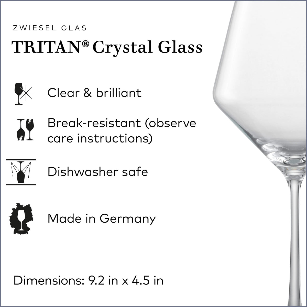Close-up of Schott Zwiesel Pure Burgundy glass bowl emphasizing aroma release