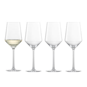 Schott Zwiesel Pure Sauvignon Blanc glass set, top view for elegant dining