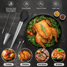 SCHVUBENR stainless steel tube shows durability during high-heat basting sessions.