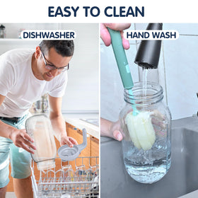 SCIDEA easy-clean wide-mouth opening aids quick washing and sanitation.