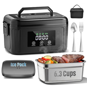 Scudra heated lunch box cordless design for on-the-go hot meals