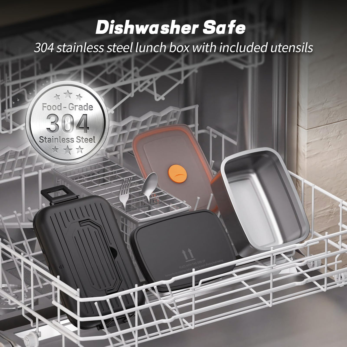 Scudra removable stainless steel container with dishwasher-safe parts for easy cleaning