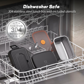 Scudra removable stainless steel container with dishwasher-safe parts for easy cleaning