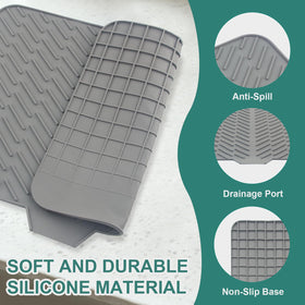 SCYFREID silicone drying mat anti-slip surface prevents slips during washing