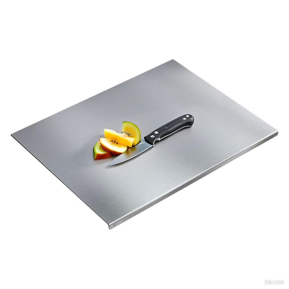 Scyllantric 304 cutting board, top view, durable surface for precise slicing and easy cleanup.