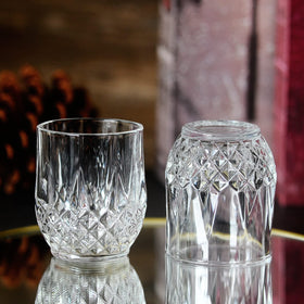 Sdatook diamond-pattern shot glasses, dishwasher-safe for easy cleanup