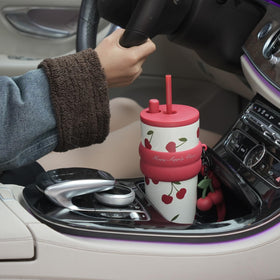 SDGA+ cherry tumbler easy to clean and refill