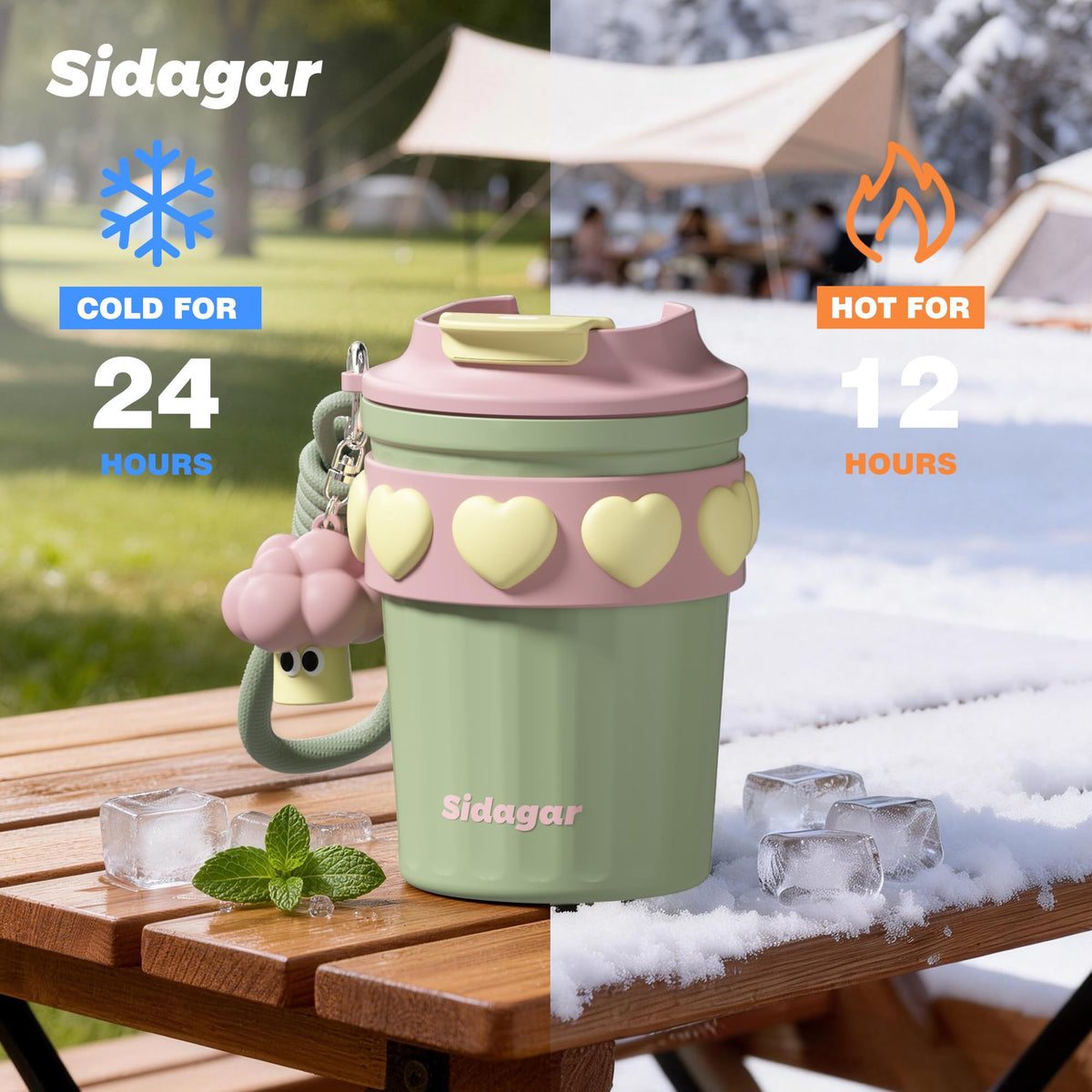 SDGA+ green-colored mug ideal for active lifestyles and gifts