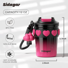 SDGA+ leak-proof straw lid close-up proves spill protection during commutes.