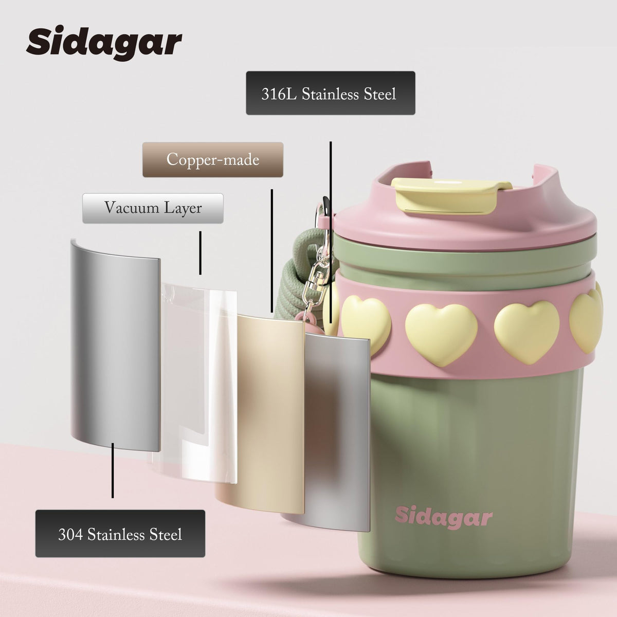 SDGA+ lightweight daily-use coffee mug ready for everyday use