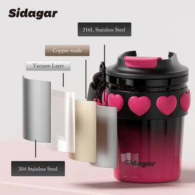 SDGA+ slim design fits most car cup holders.