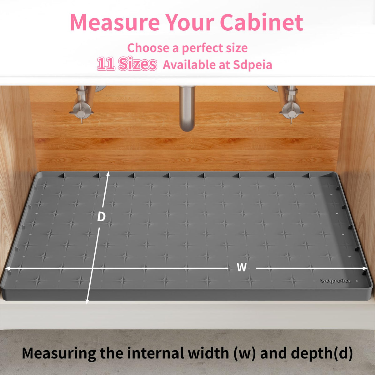 Sdpeia durable silicone mat resists mold and is easy to maintain.