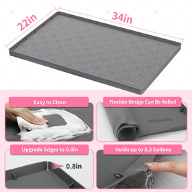 Sdpeia multi-use mat ideal as pet feeding mat or shelf liner.