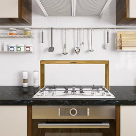 SEAHIXUSS compact bamboo spice shelf adds natural style to kitchen