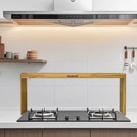 SEAHIXUSS bamboo spice rack fits diverse stovetops and kitchens