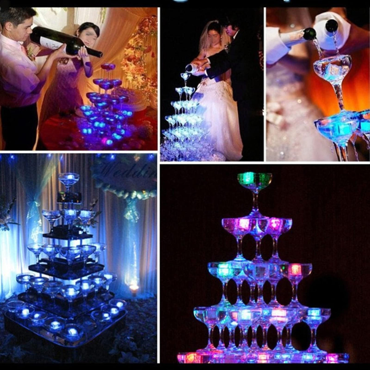 SeaISee auto-illuminating ice cubes activate when in contact with water