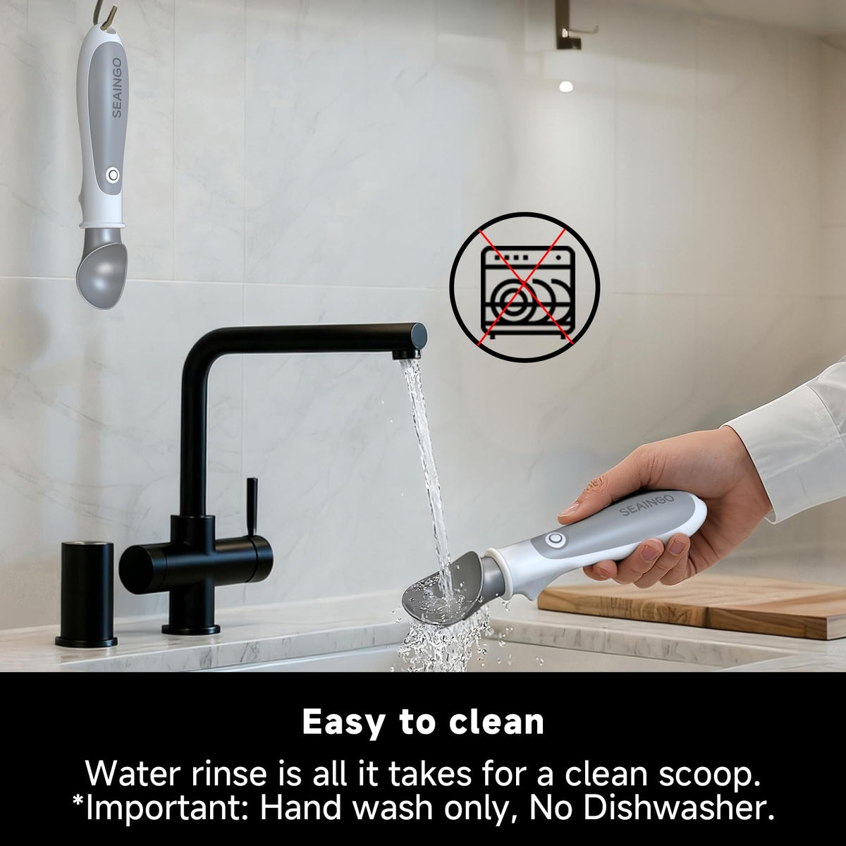SEAINGO anti-mess design and stand protect surfaces.
