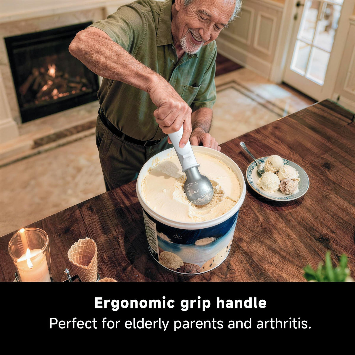 SEAINGO dual-temperature modes for soft or firmer scooping.
