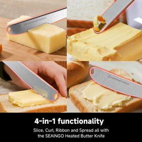 Dual heat settings shown for gentle warming or rapid melting