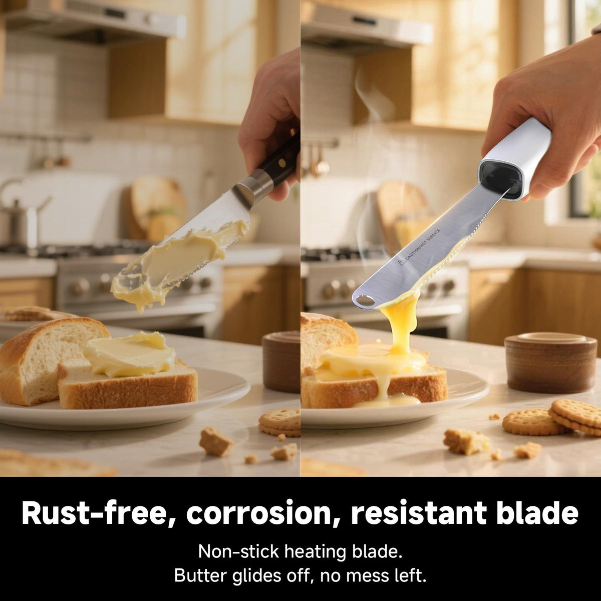 SEAINGO heats to 6 seconds to soften butter smoothly