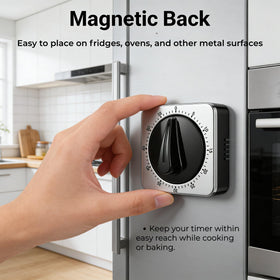 Searon Kitchen Timer compact design fits neatly on counters