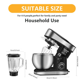SeaSpark stand mixer dough hook attachment in action for kneading dough smoothly.