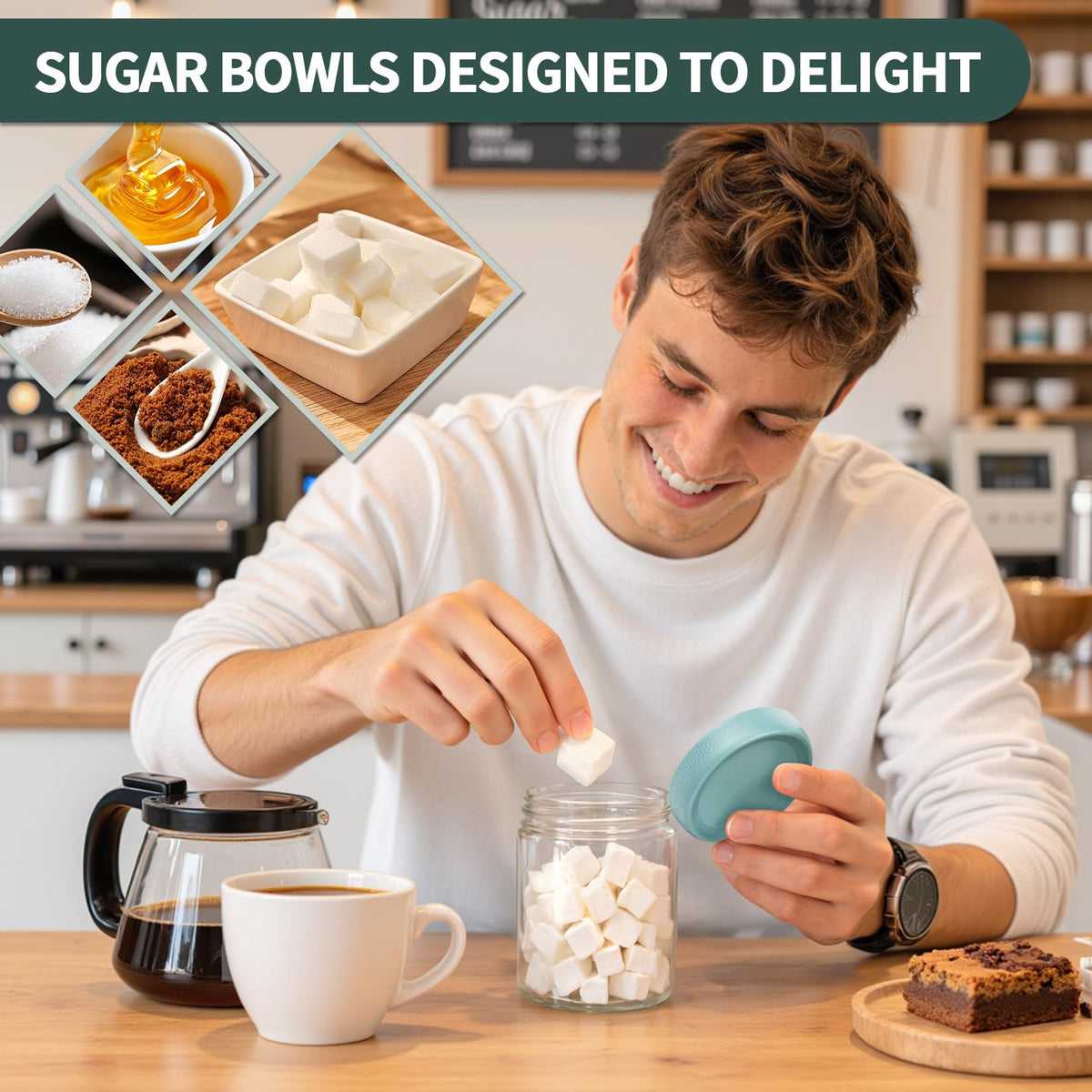 SECLENT lid with anti-slip ridges provides a firm grip even with wet hands.
