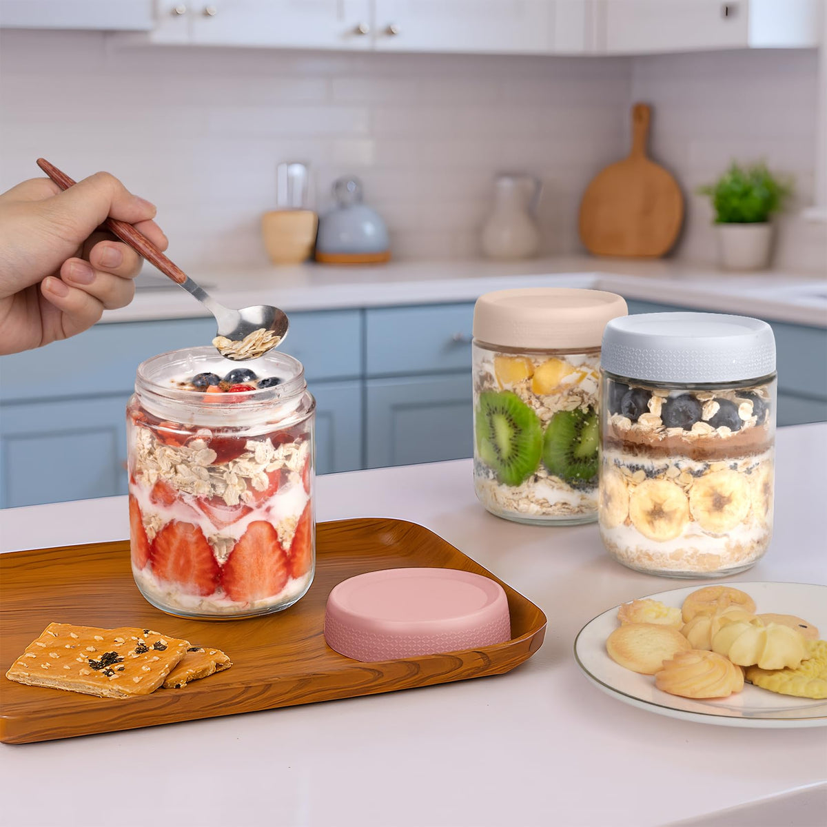 SECLENT jars are microwave-safe (lid removed) and dishwasher-safe for easy reheating.
