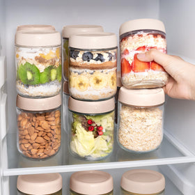SECLENT stackable design helps save fridge space and stay organized.