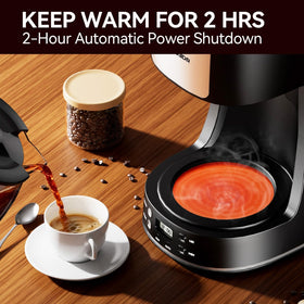 SECPOEDR anti-drip feature prevents spills while pouring mid-brew.