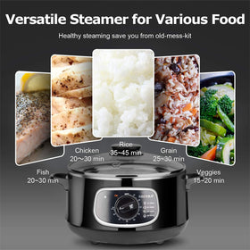 Secura 2 clear water line helps monitor water level during cooking
