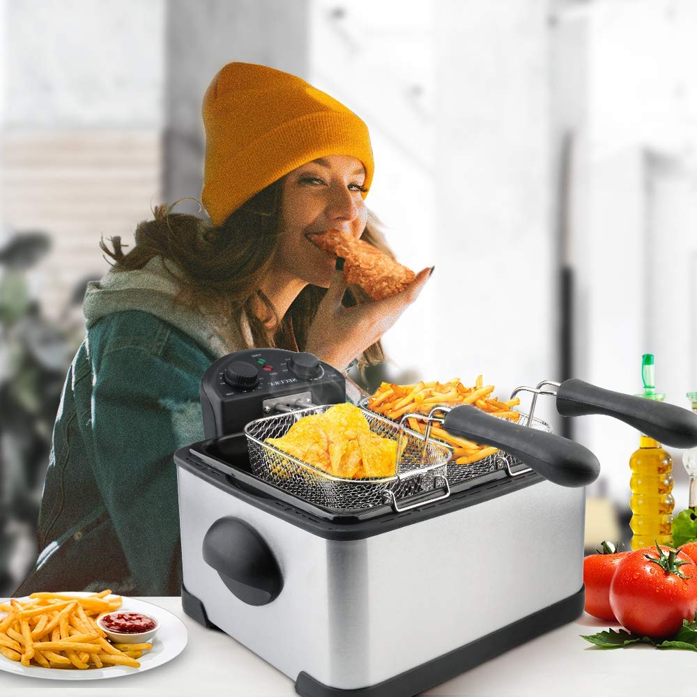 Secura 4L odor-filter helps keep kitchen air clearer during frying.