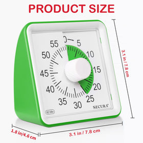 Secura 60-minute timer kitchen use for precise timing during cooking tasks.
