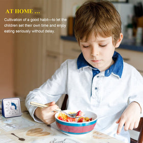 Secura alarm settings offer adjustable tone and duration for classrooms or home study.