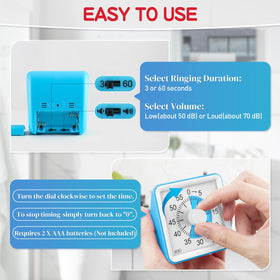 Secura blue visual disc timer provides calm time tracking without distractions.