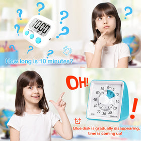 Secura classroom timer on desk supports routines and quick activities.
