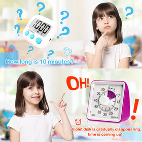 Secura classroom timer in use promotes smooth transitions between lessons.