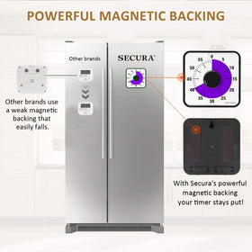 Secura 60-minute timer on kitchen counter during cooking