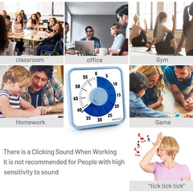 Secura deep sea blue disk timer focus for focused study sessions.